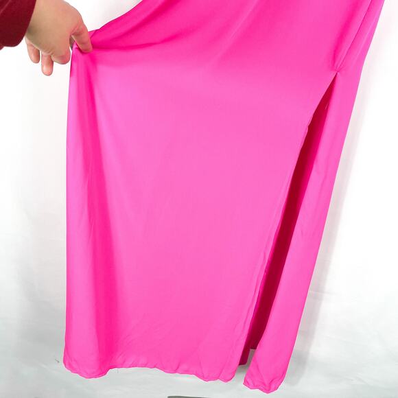 Superdown Addison Maxi Dress‎ Hot Pink Sz XS Double Side Slits Sleeveless - Picture 4 of 9